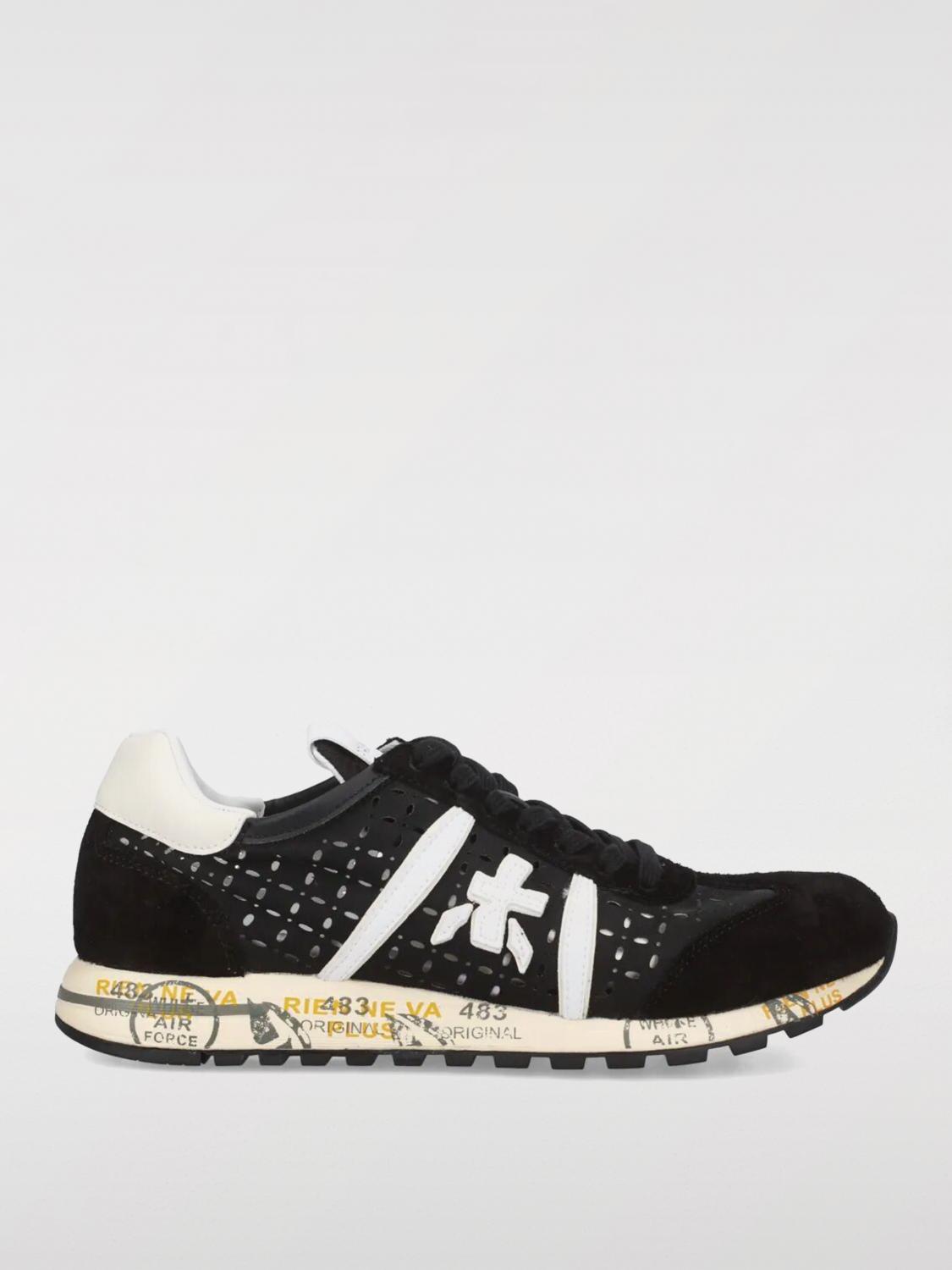 Premiata Black Lucy Sneakers In Black