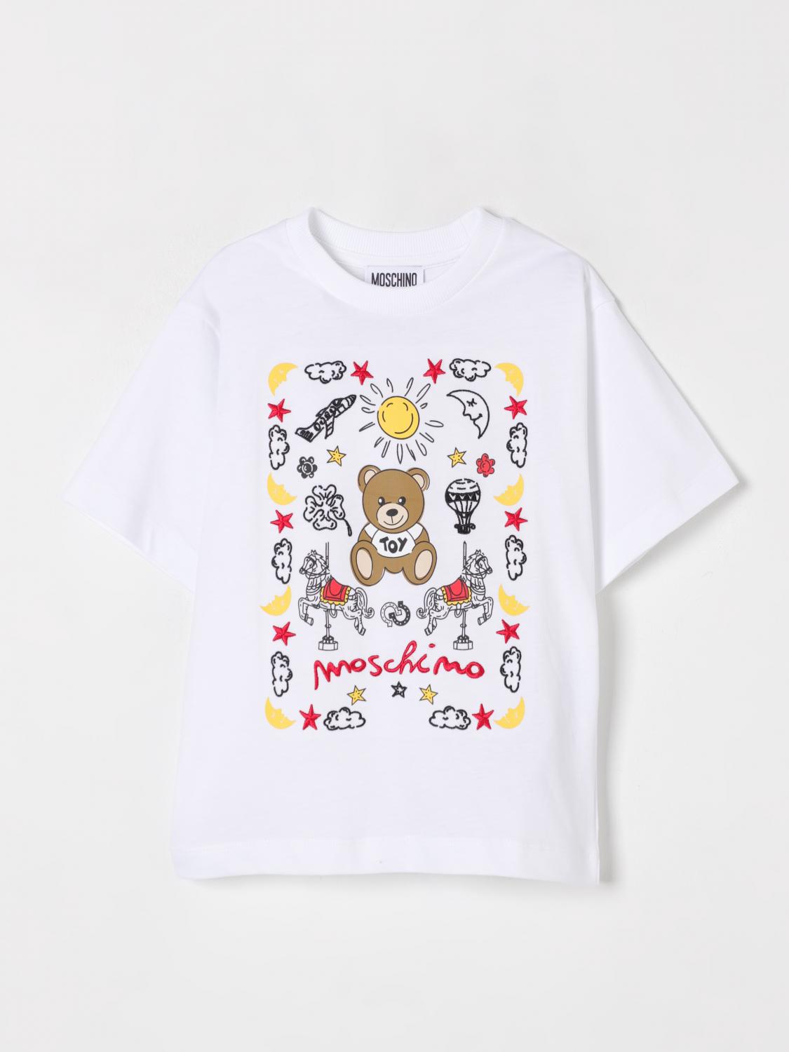 MOSCHINO T-SHIRT MOSCHINO KIDS COLOR WHITE G64703001