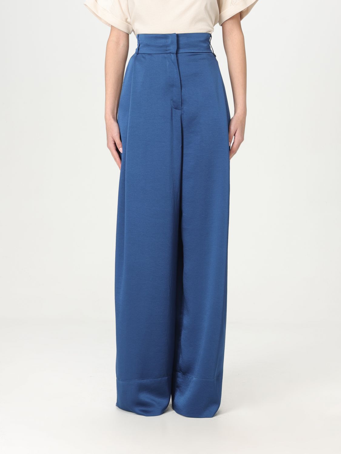 Shop Liu •jo Pants Liu Jo Woman Color Blue