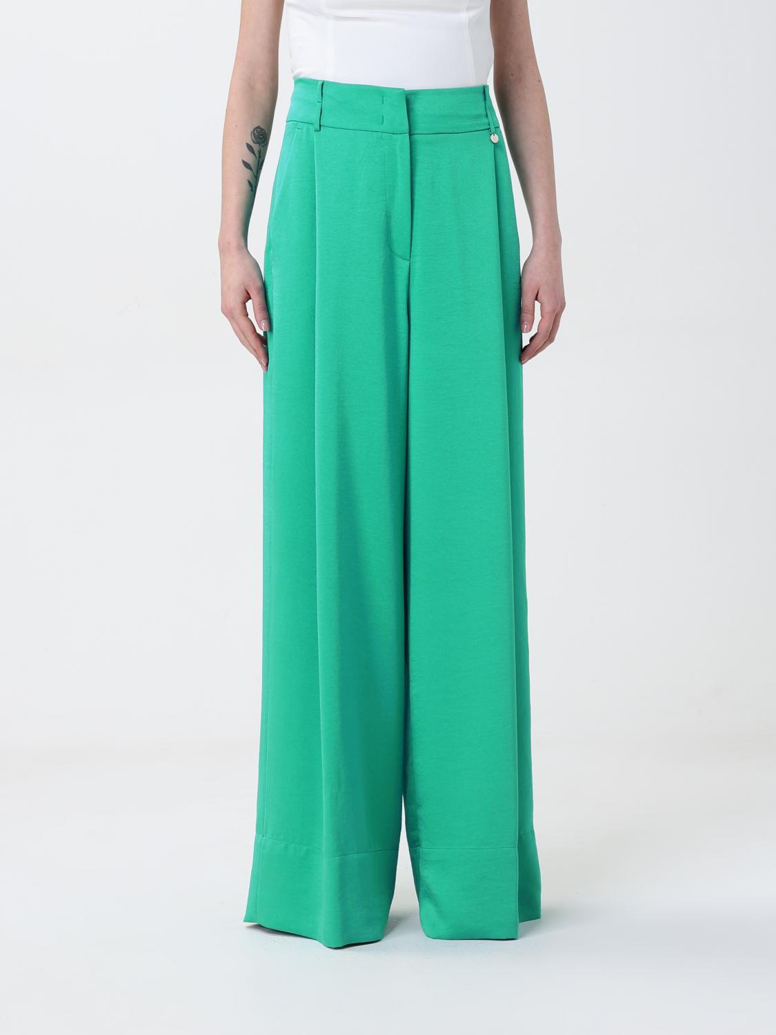Shop Liu •jo Pants Liu Jo Woman Color Green