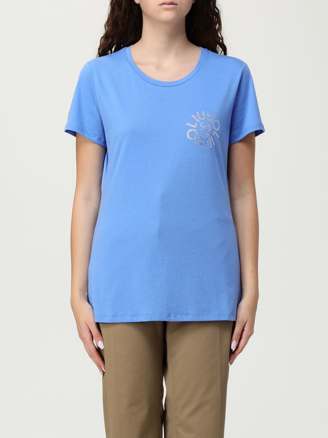Liu •jo T-shirt Liu Jo Woman Color Blue In Blue