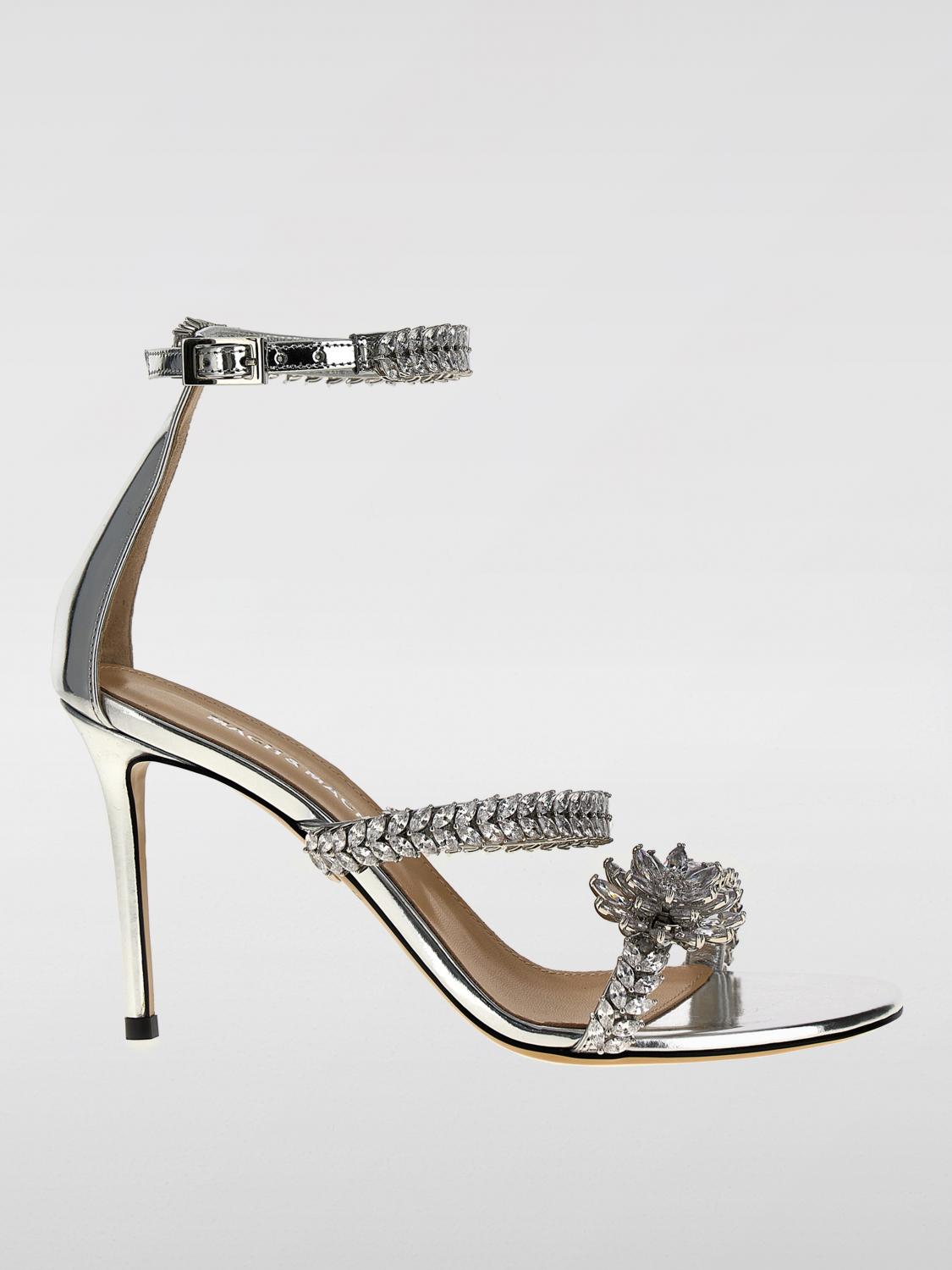 Mach&mach Heeled Sandals Mach & Mach Woman Color Silver In Silver
