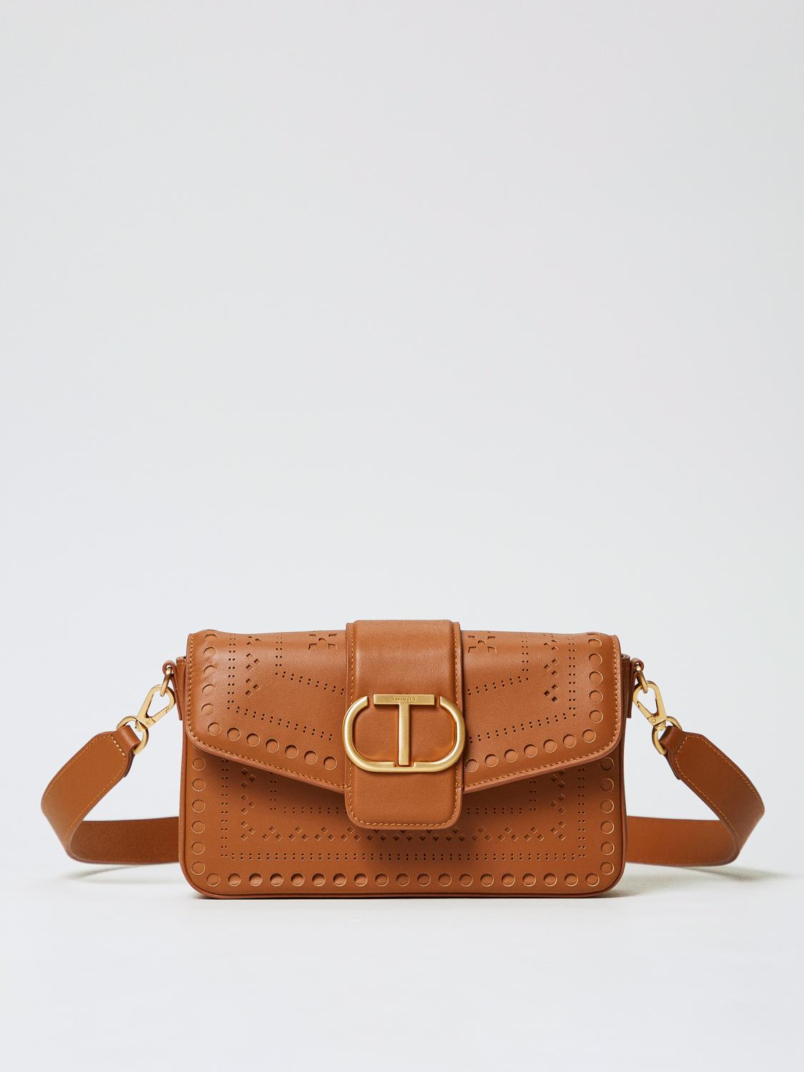Twinset Shoulder Bag Woman Color Leather In Leather