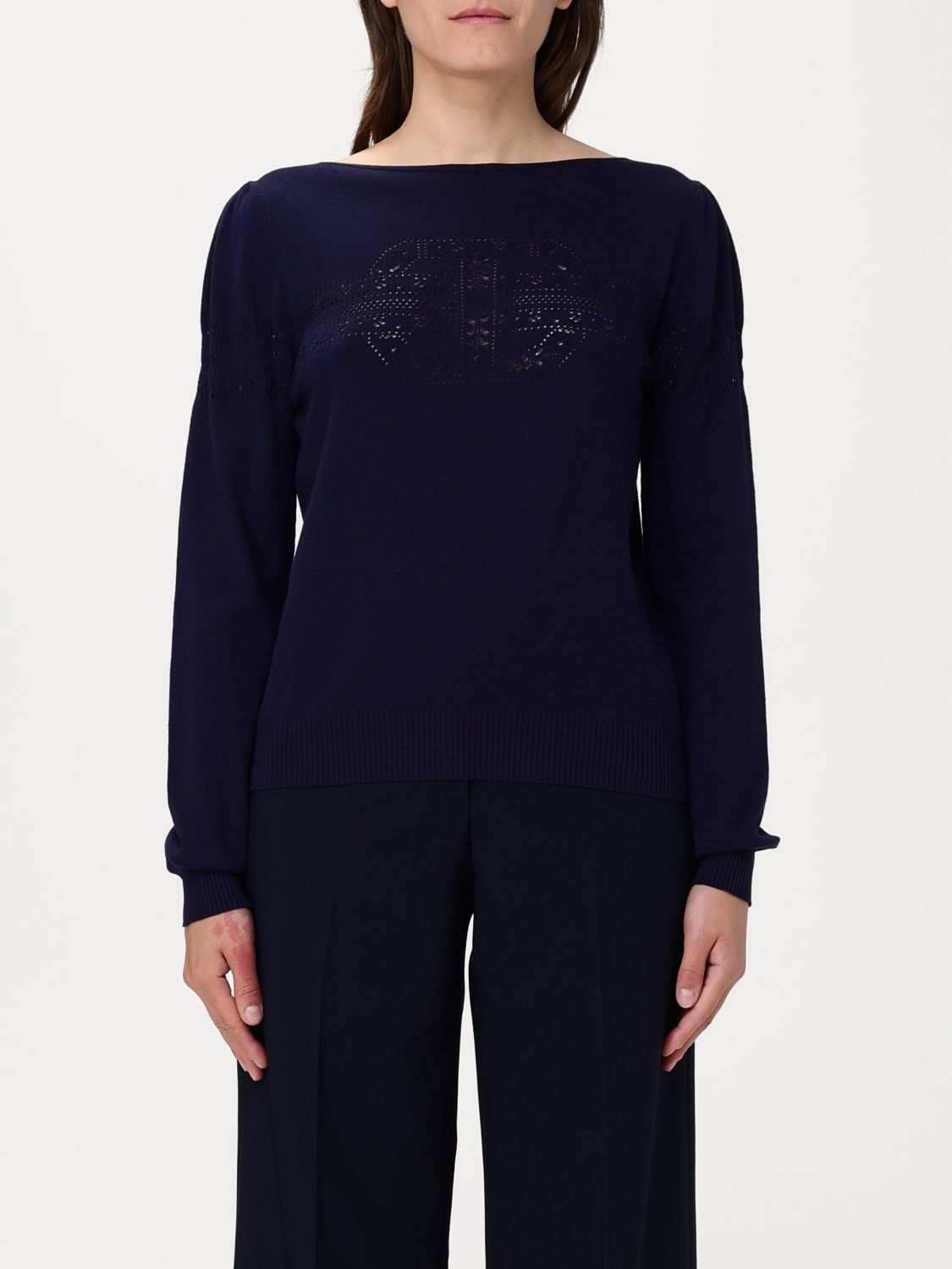 Shop Twinset Sweater Woman Color Navy