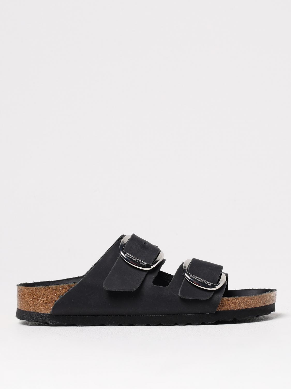 Birkenstock Flat Sandals  Woman Color Black In Black