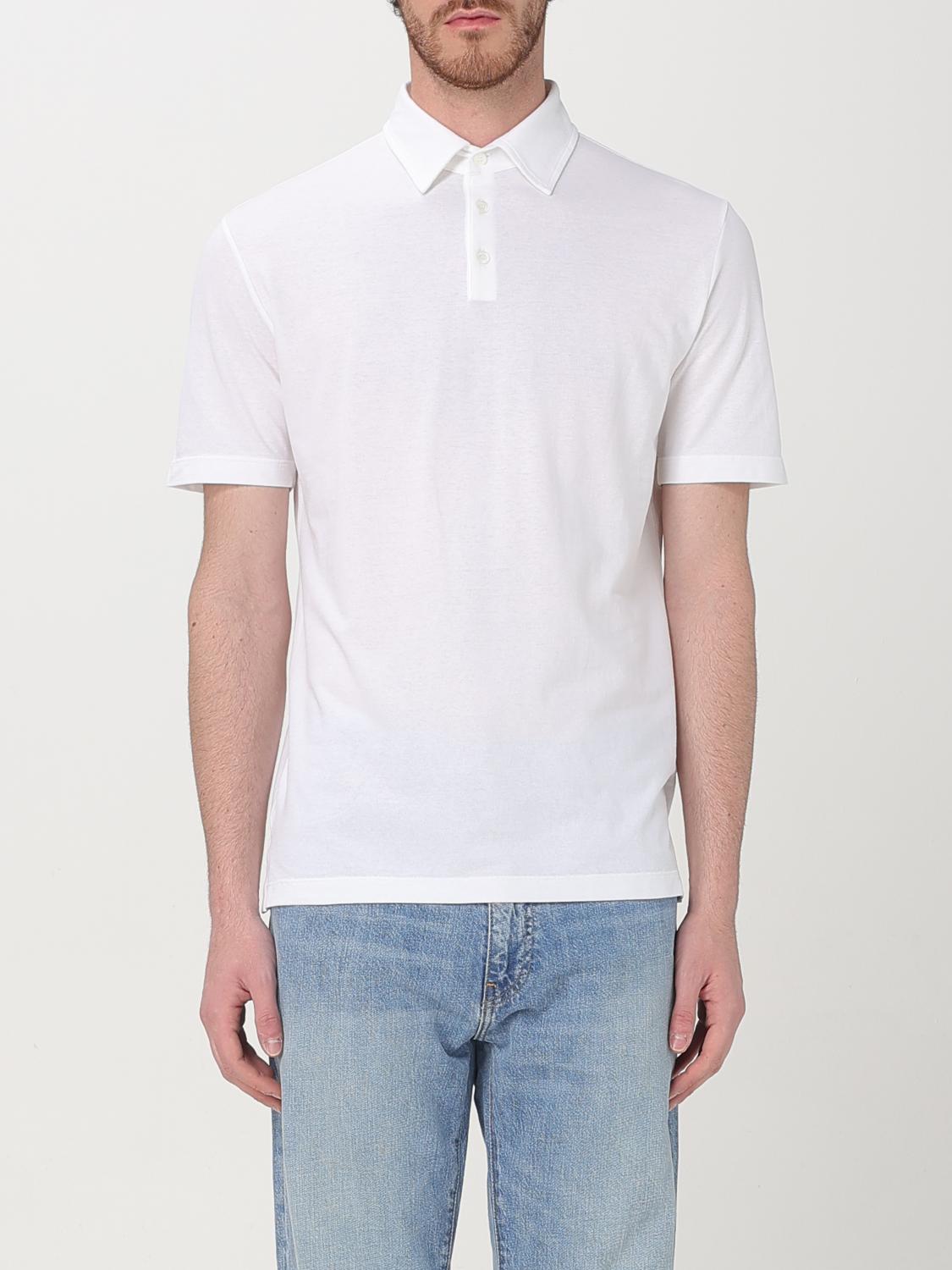Zanone White Polo Shirt In White
