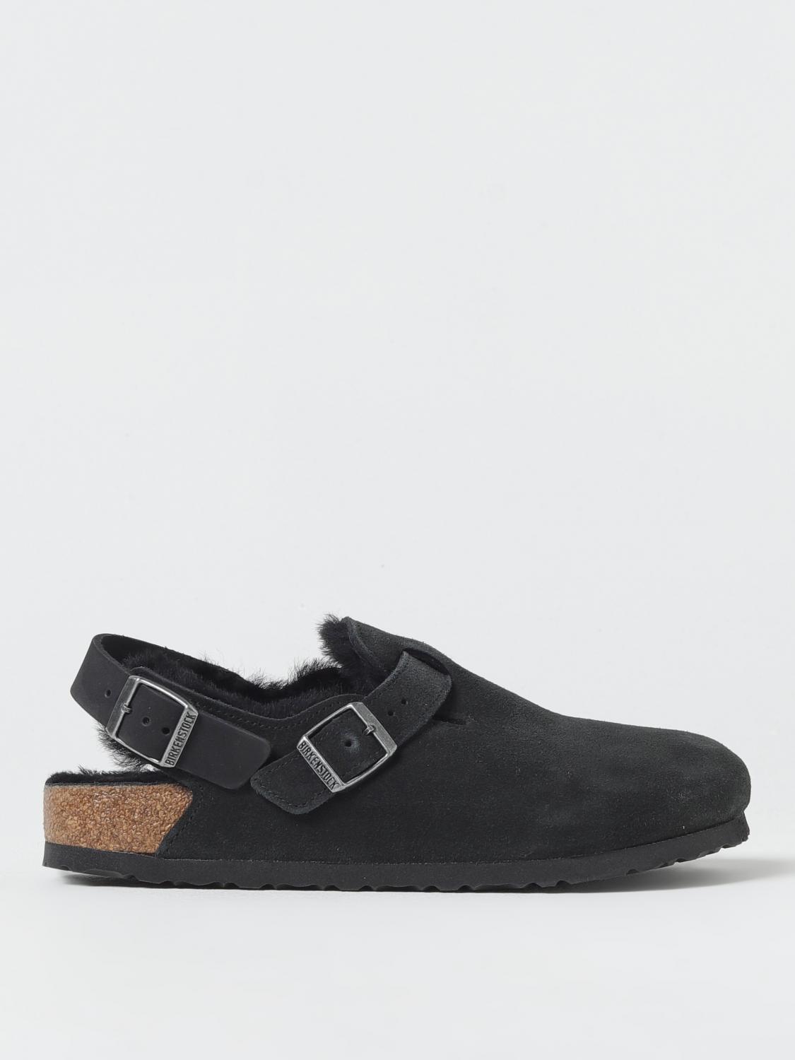 Birkenstock Tokio Buckle Detailed Slip-on Slippers In Black