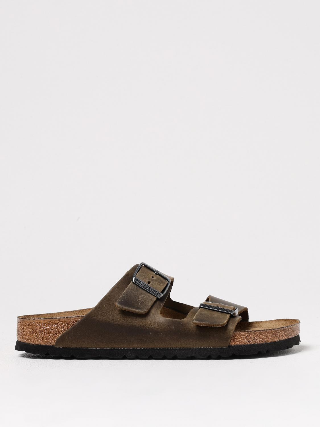 Birkenstock Sandals Men Color Kaki In Kaki