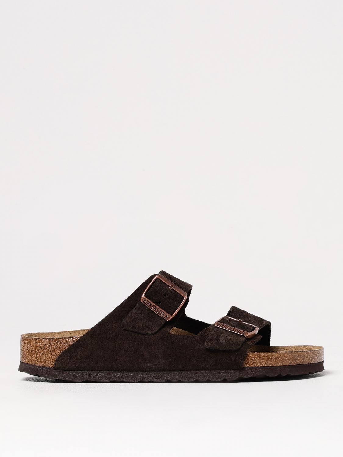 Birkenstock Arizona Suede Leather Sandals In Animal Print