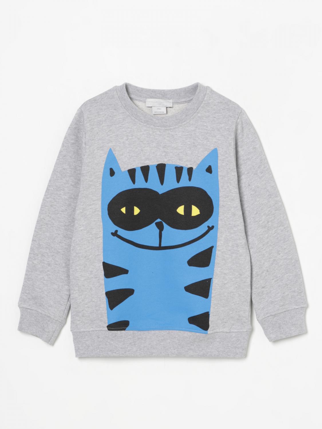 Stella Mccartney Cat Graphic Sweatshirt In Grau