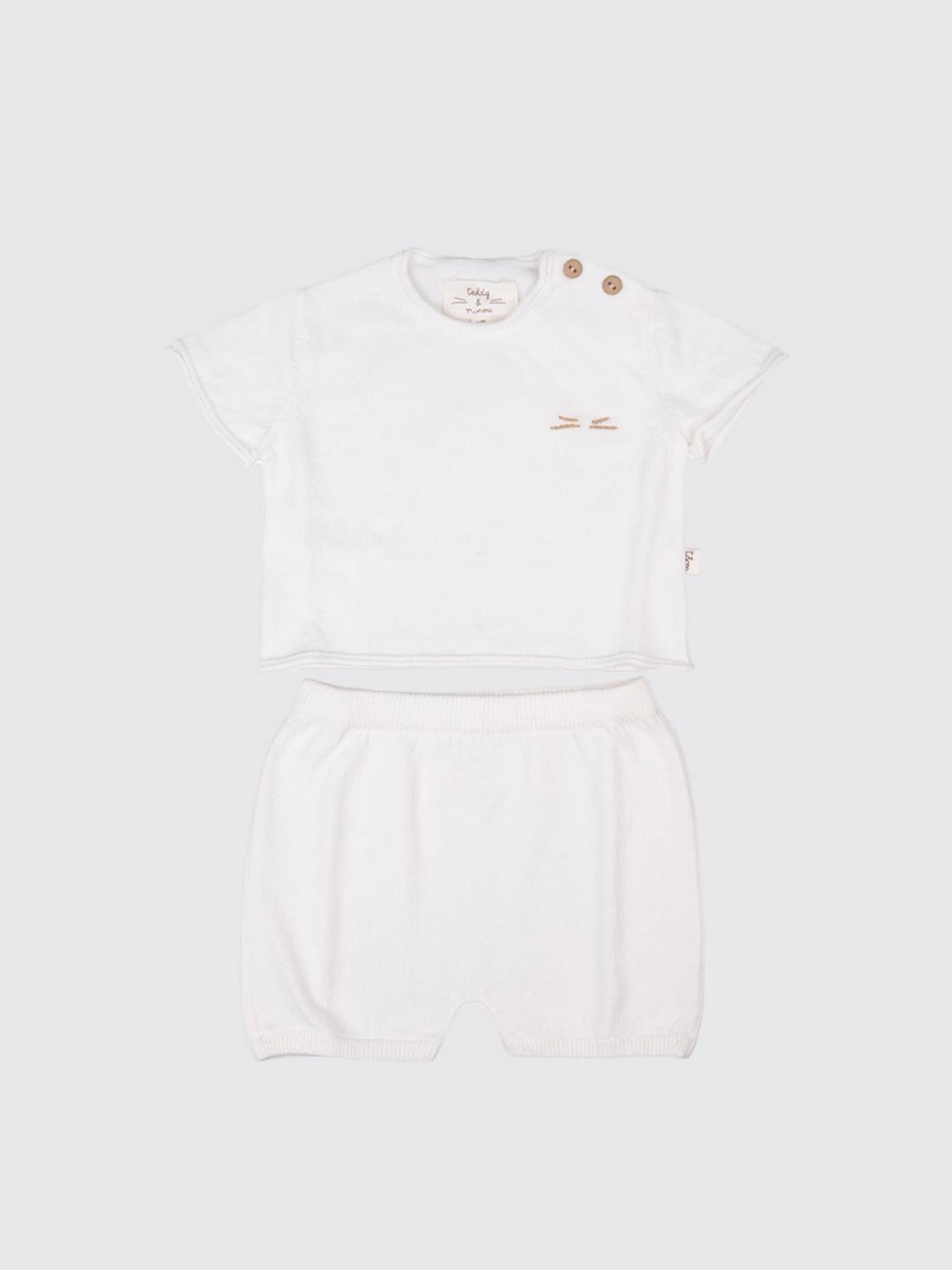 Teddy & Minou Jumpsuit Kids Color White In Weiss