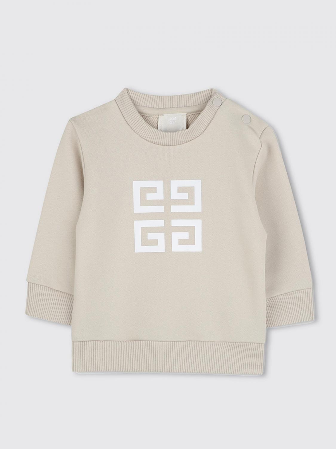 Givenchy Cotton 4g Logo Sweatshirt In Beige