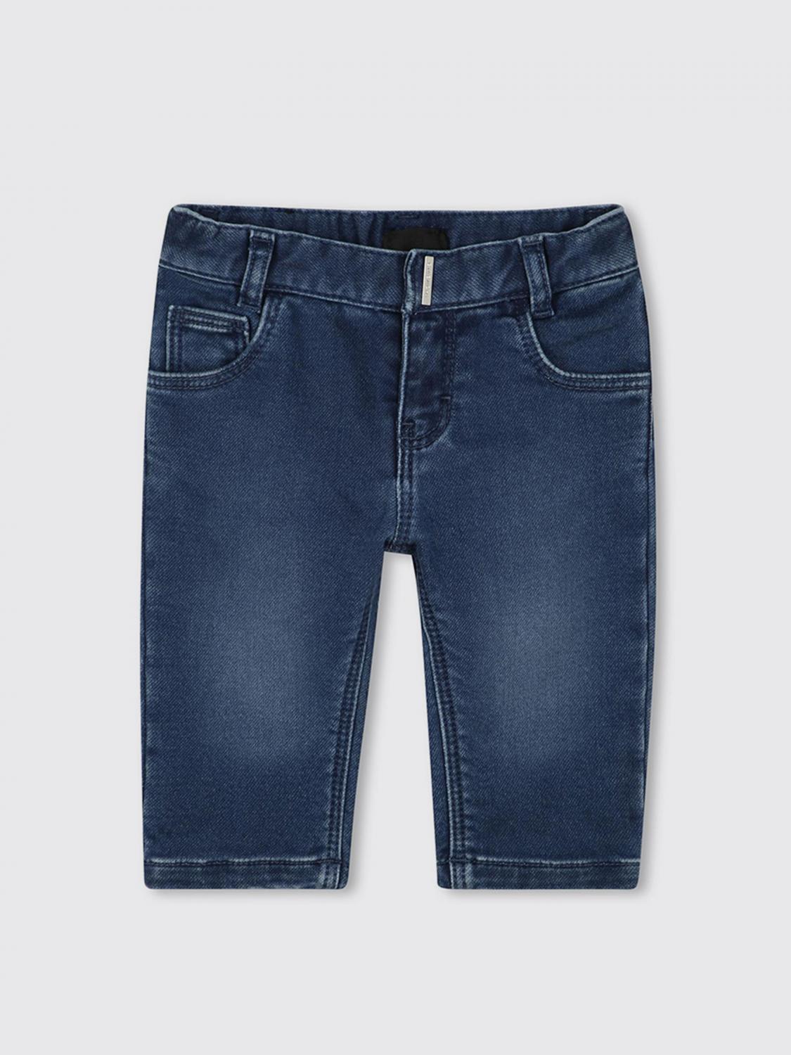 Givenchy Denim Jeans For Baby Boy With Logo In Denim