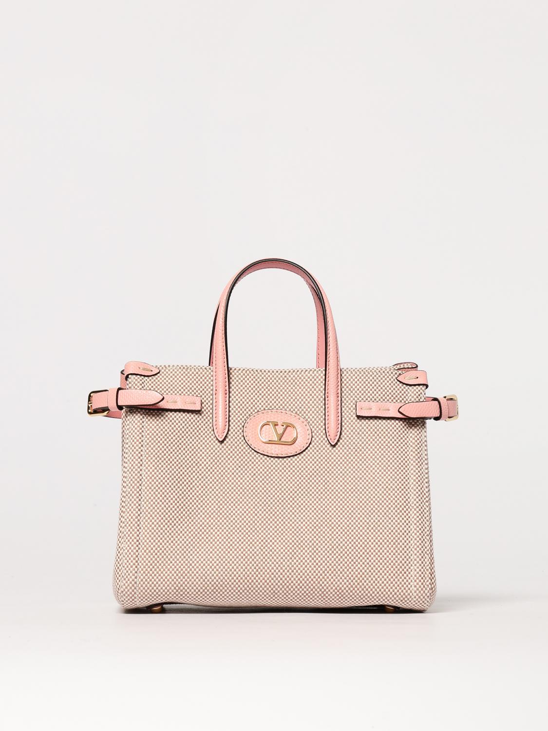 Valentino Tote Handbag 2 Handles In Natural