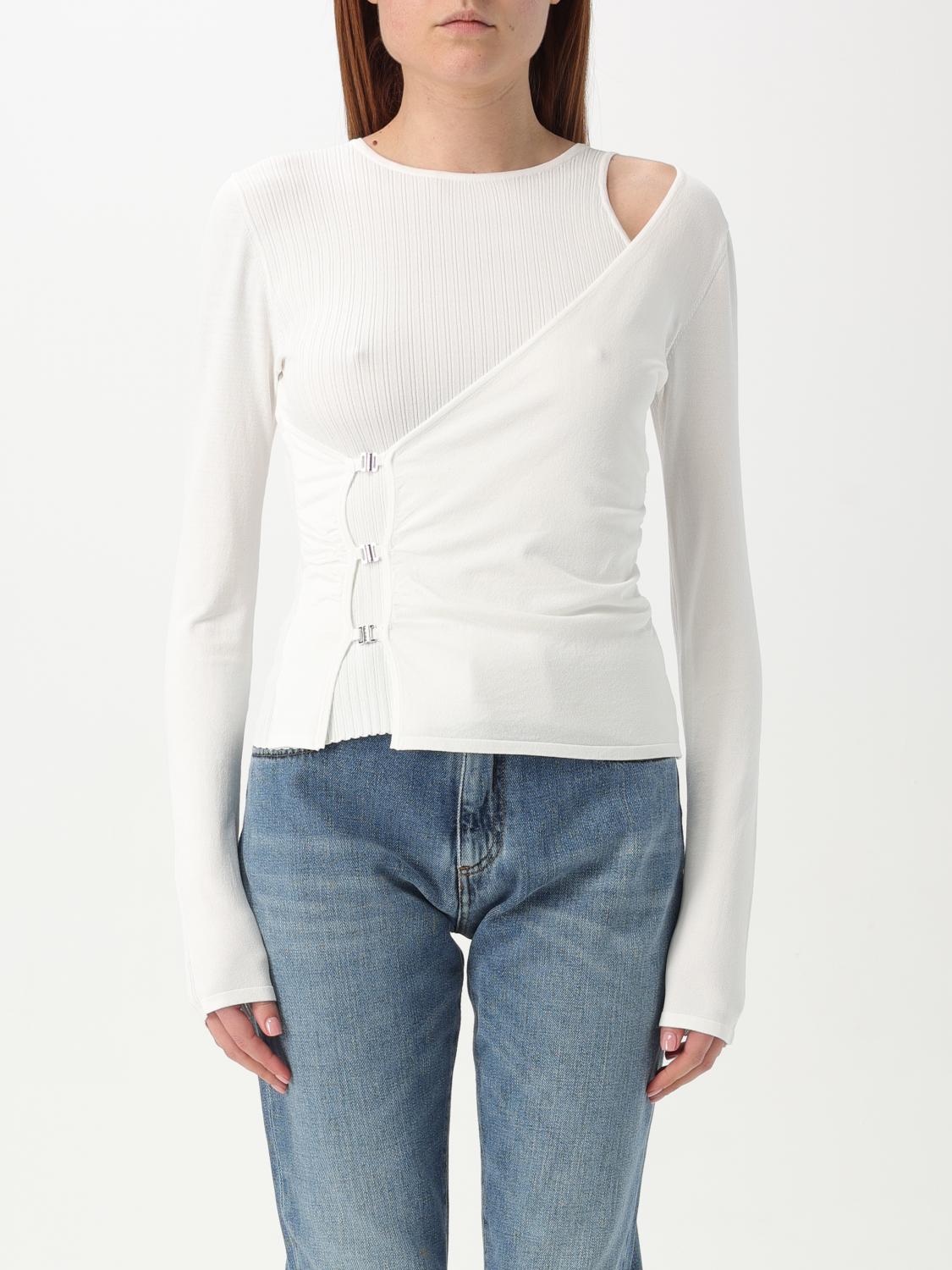 Shop Pinko Sweater Woman Color White In Weiss