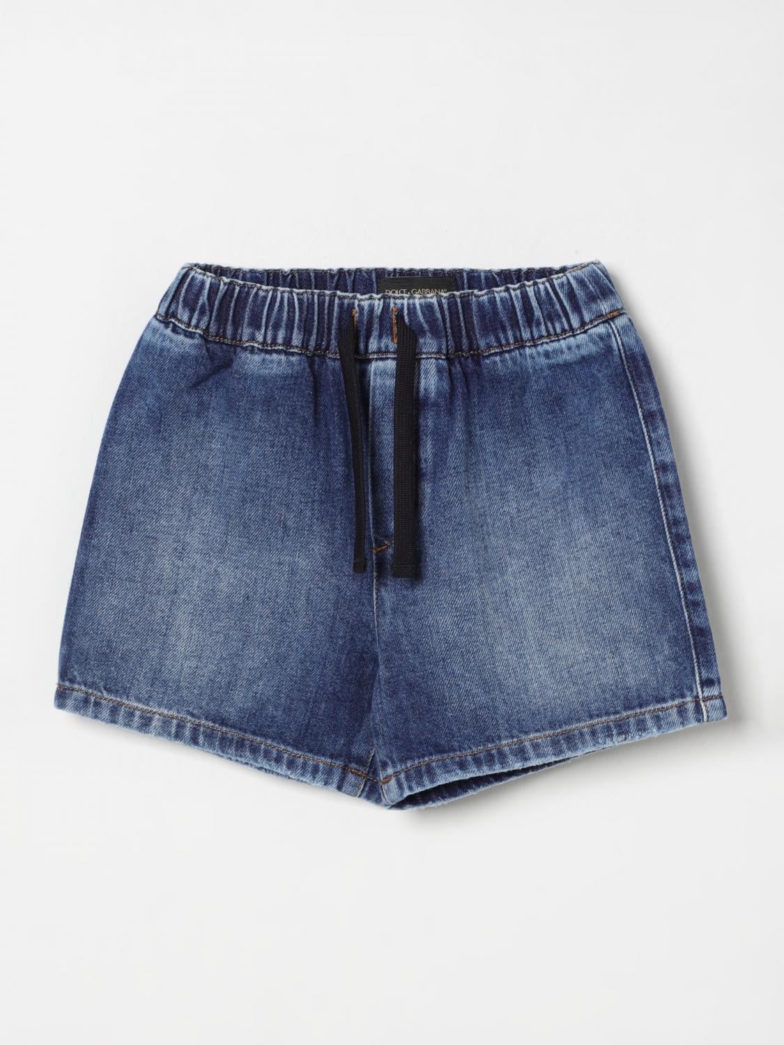 Dolce & Gabbana Shorts Kids Color Denim In Denim