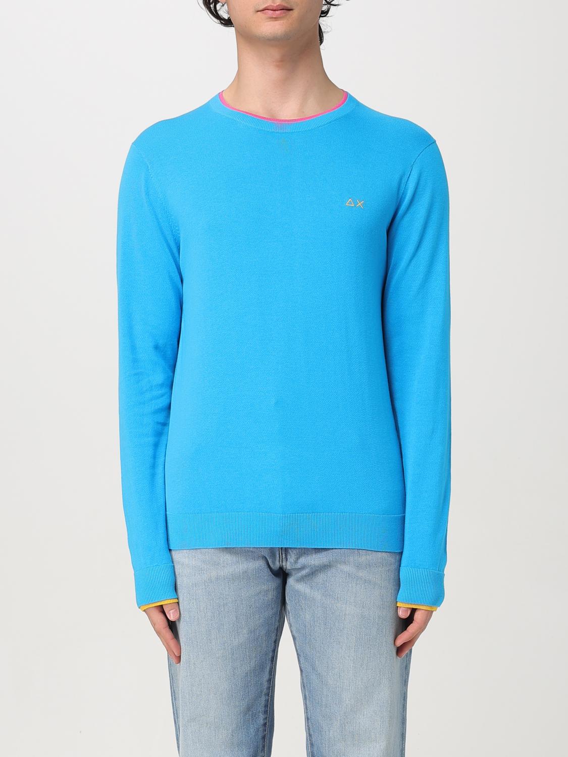 Sun 68 Sweater Sun68 Men Color Teal In Teal