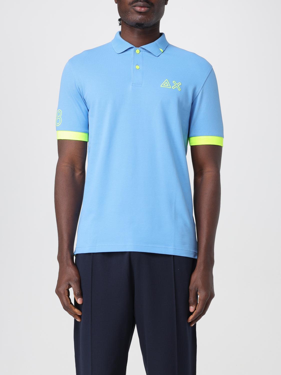 Sun 68 Polo Shirt Sun68 Men Color Avion In Avion