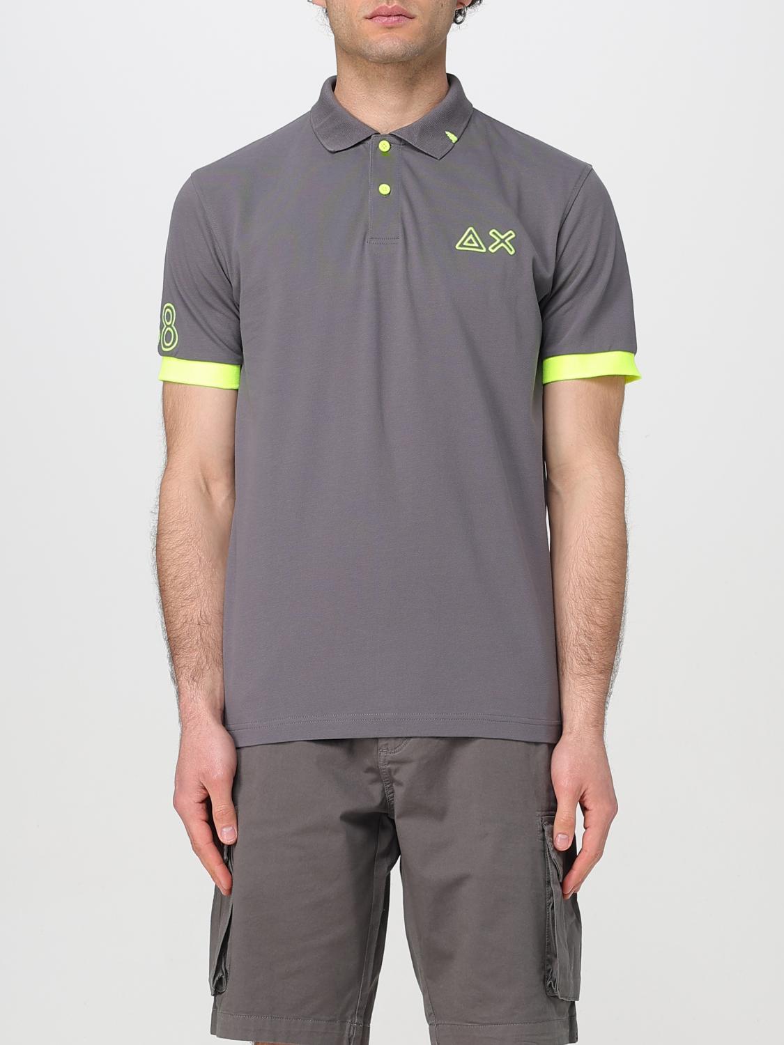 Sun68 Polo Shirt Men Color Ink In Ink