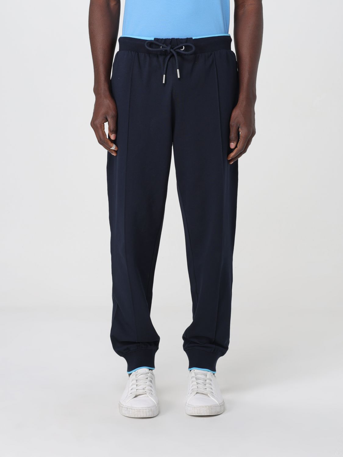 Sun68 Drawstring Jogger Trousers In Navy
