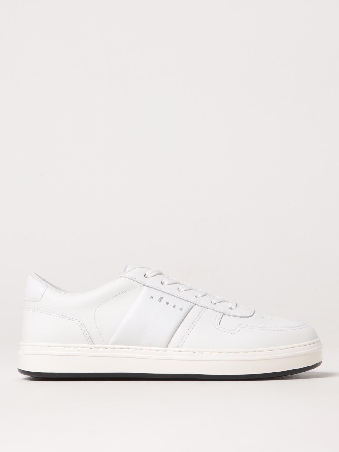 Hogan Low-top Round Toe Rubber Sole Sneakers In ホワイト