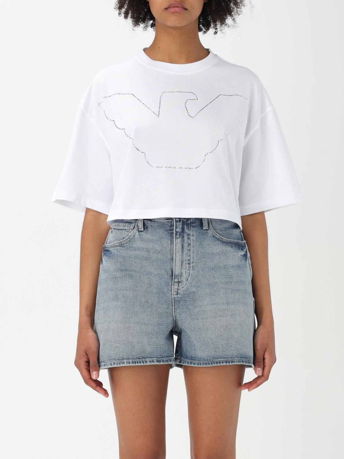 EMPORIO ARMANI T-SHIRT EMPORIO ARMANI WOMAN COLOR WHITE G65390001