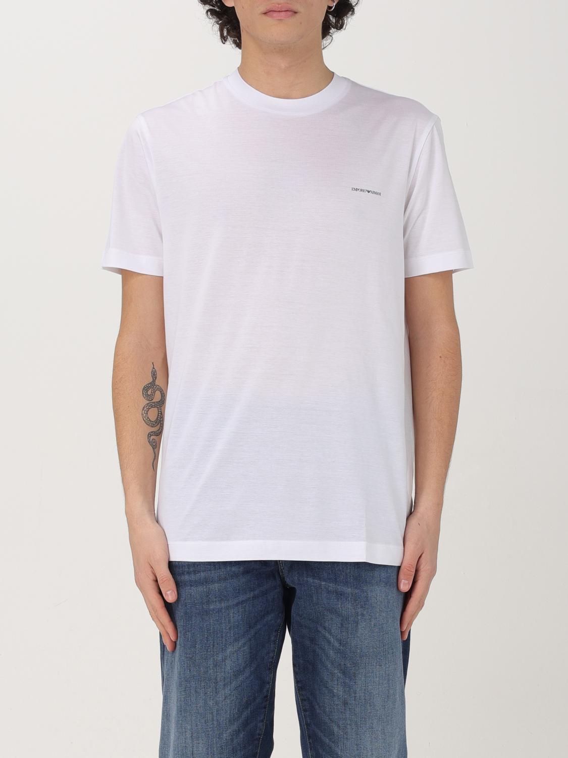 Emporio Armani T-shirt Men Color White In White