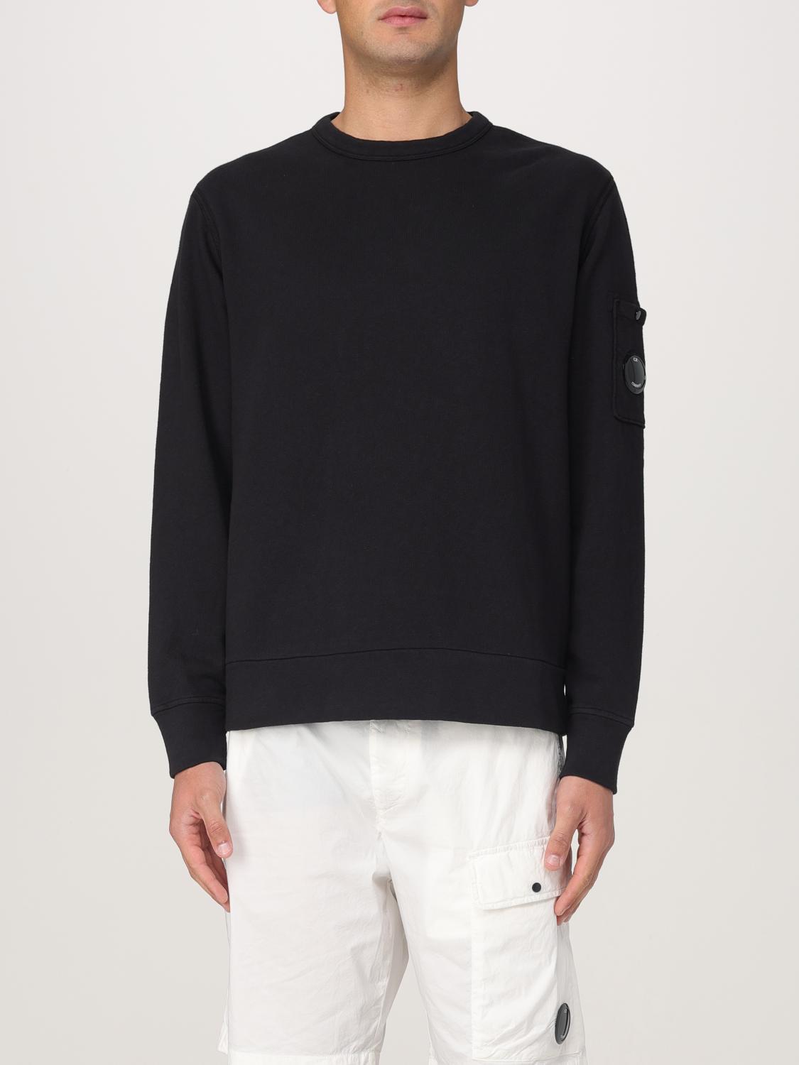 C.p. Company Cotton Crewneck Sweatshirt In Black