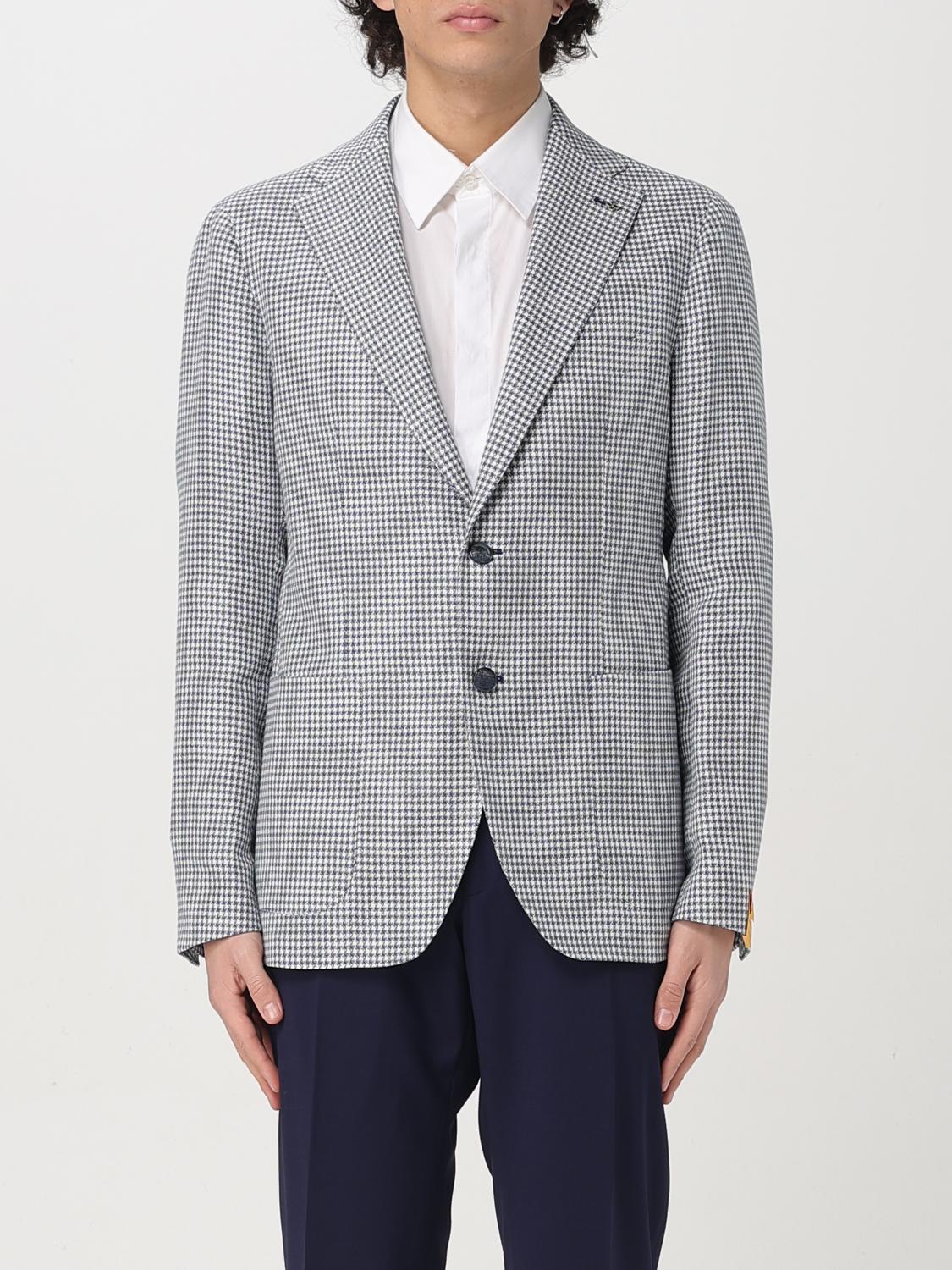 TAGLIATORE Jacket Men color Multicolor　タリアトーレ ジャケット メンズ カラー マルチカラー TAGLIATORE