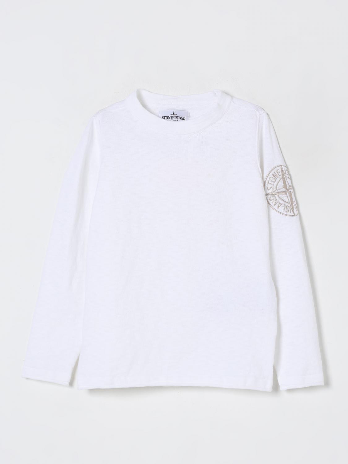 Stone Island Junior Sweater In White