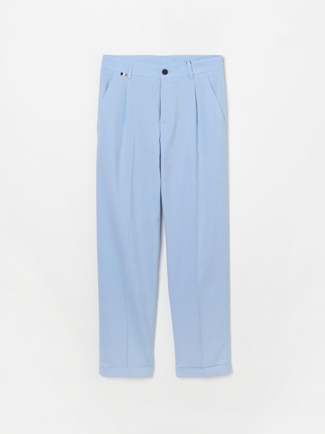 Hugo Boss Pants Boss Kids Color Gnawed Blue In Gnawed Blue