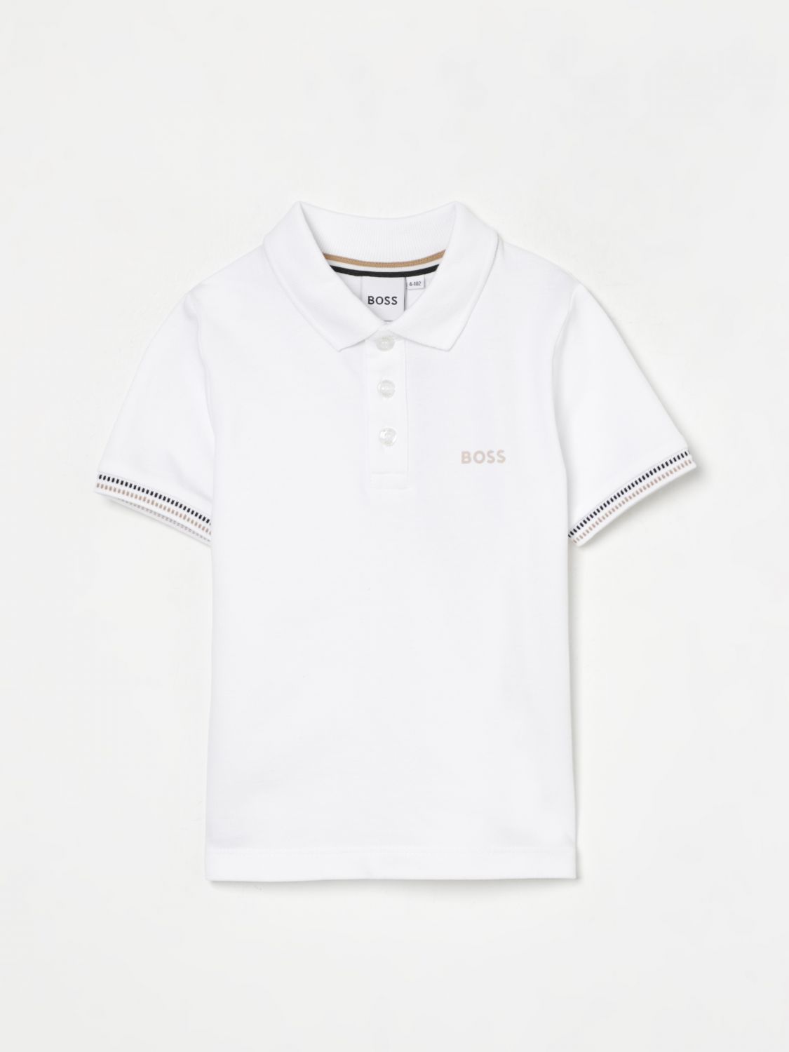 Hugo Boss T-shirt Boss Kids Color White In White