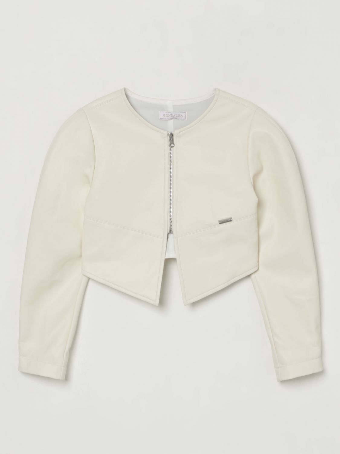 Monnalisa Cappotto Bambino Colore Panna