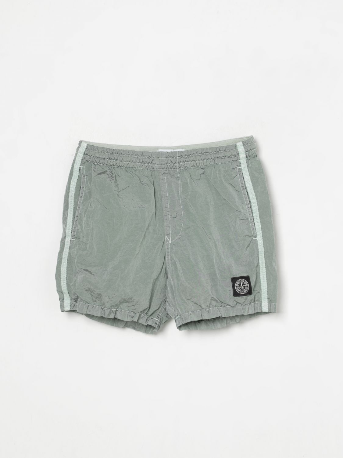 Stone Island Swimsuit Junior Kids Color Green In Green