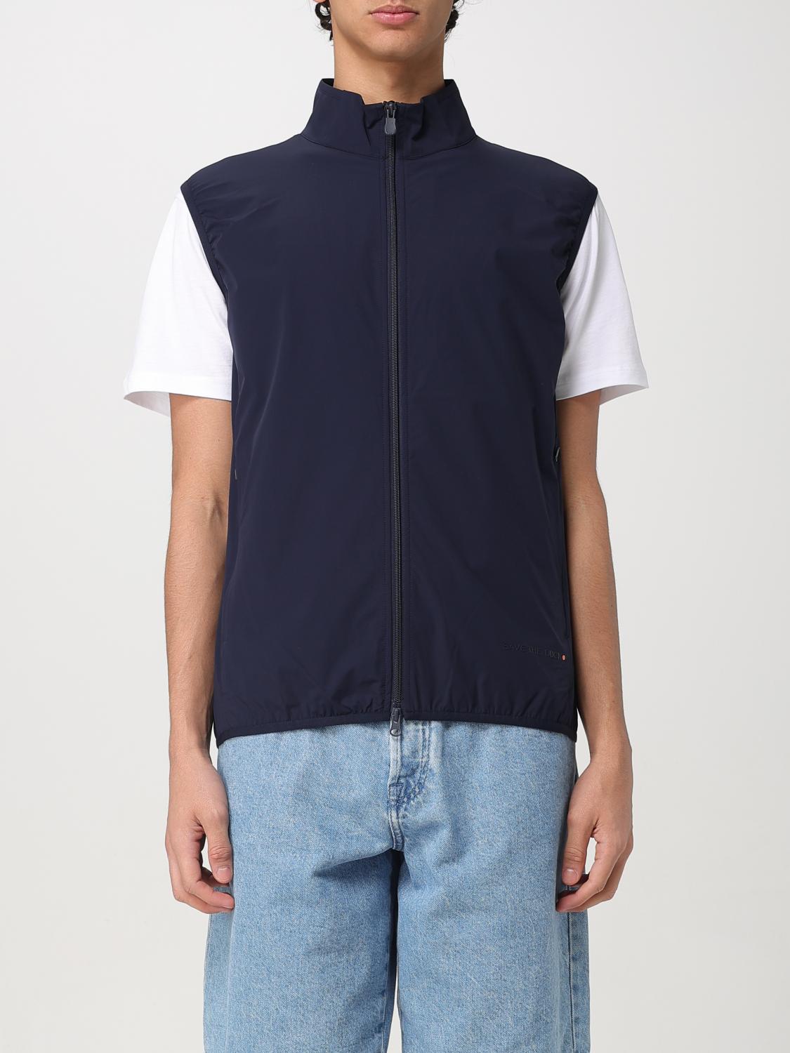 Save The Duck Suit Vest Men Color Blue In Blue