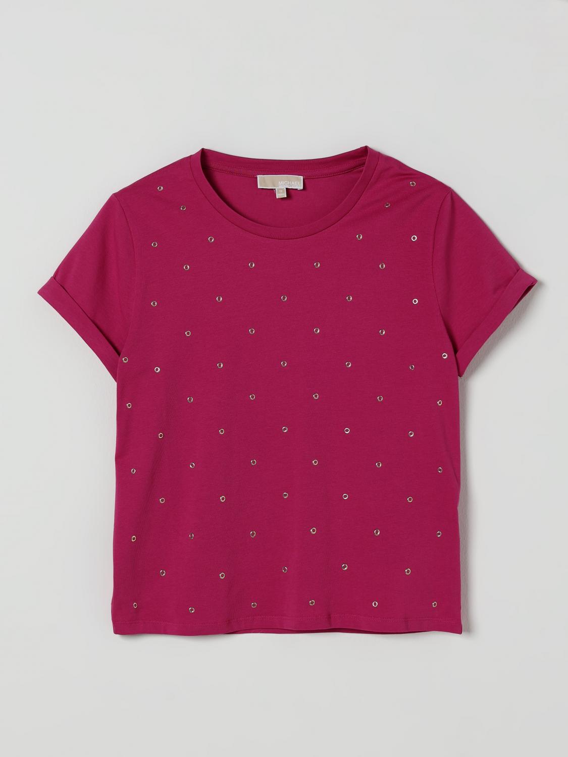 Michael Kors T-shirt Kids Color Violet In Pink