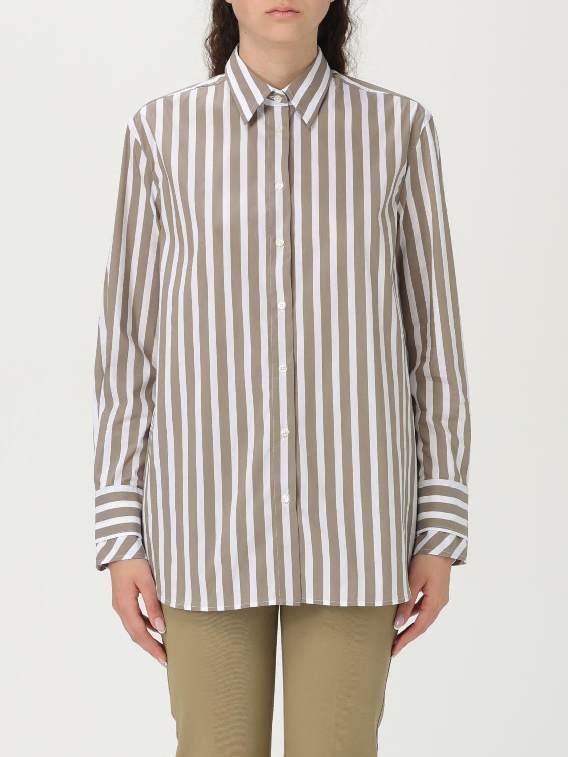 Fay Tailored Cotton Shirt With Vertical Stripes