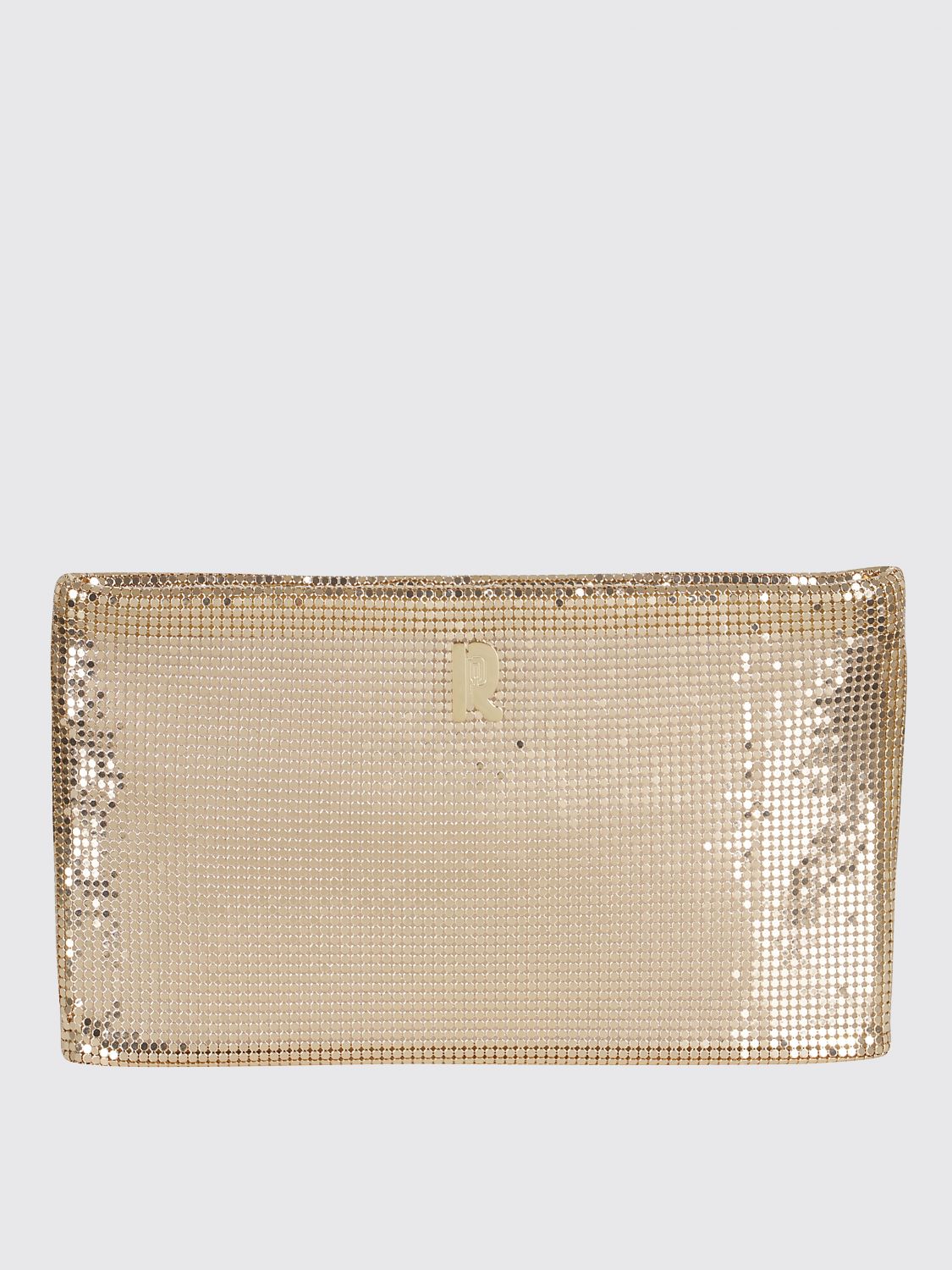 Shop Rabanne Clutch  Woman Color Gold