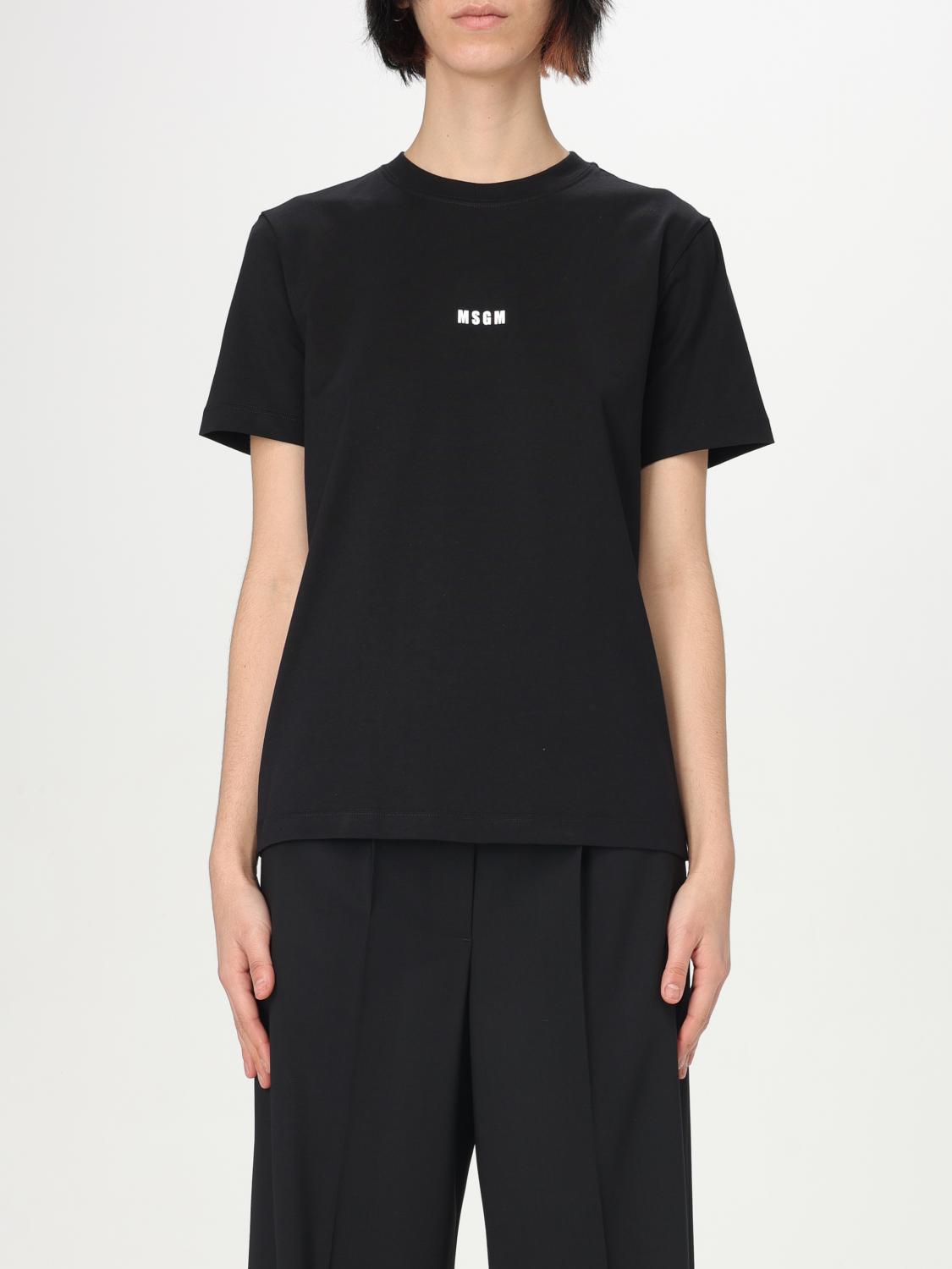 Msgm T-shirts And Polos Black In Schwarz