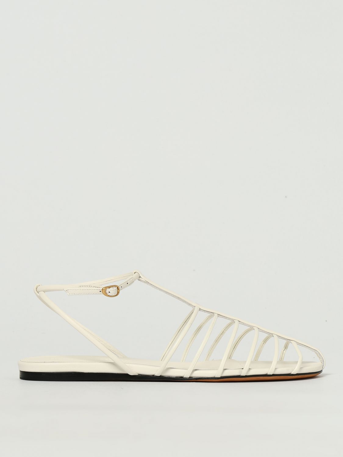 Shop Proenza Schouler Flat Sandals  Woman Color White