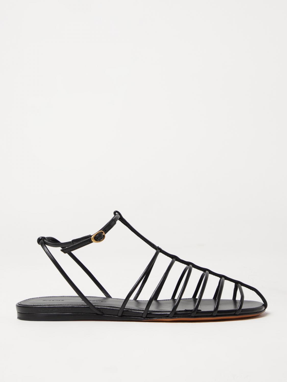 Proenza Schouler Tee Cage Sandals In Black
