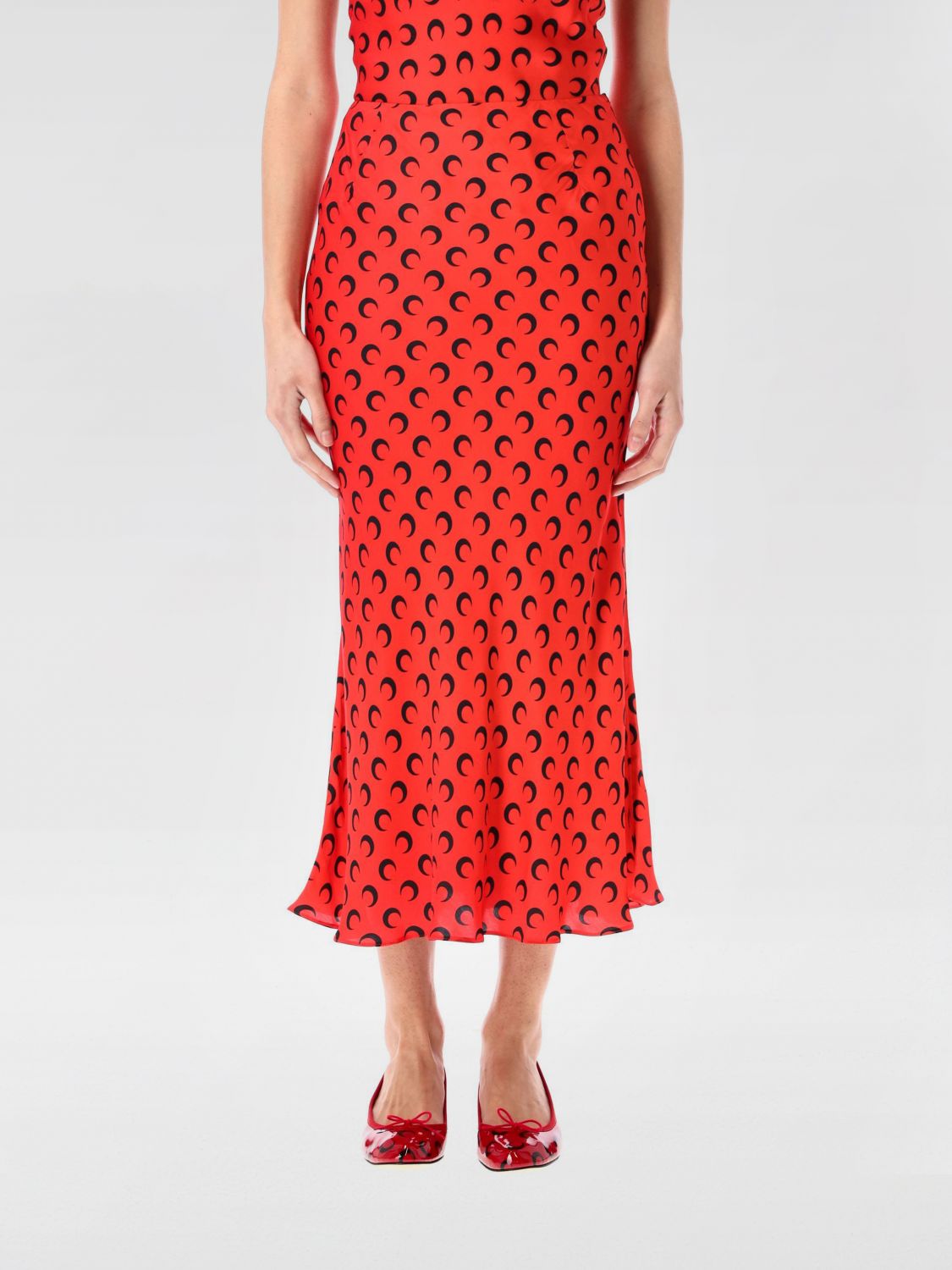 MARINE SERRE SKIRT MARINE SERRE WOMAN COLOR RED G65776014