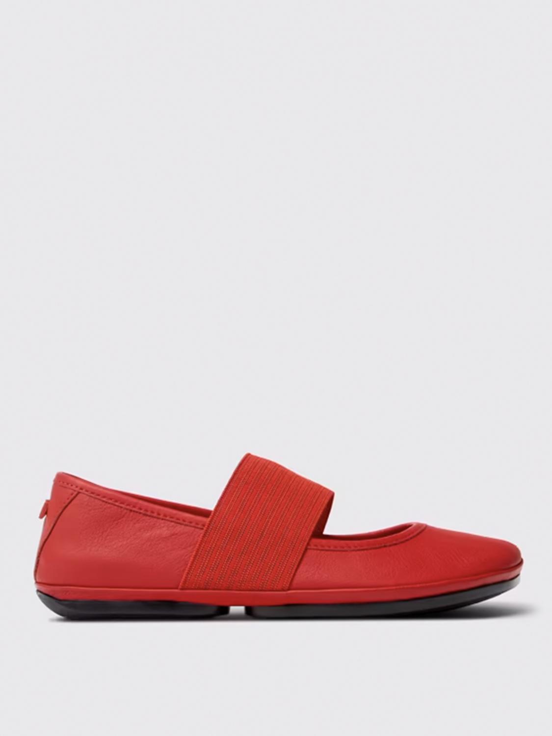 Camper Ballet Flats Woman Color Red In Red