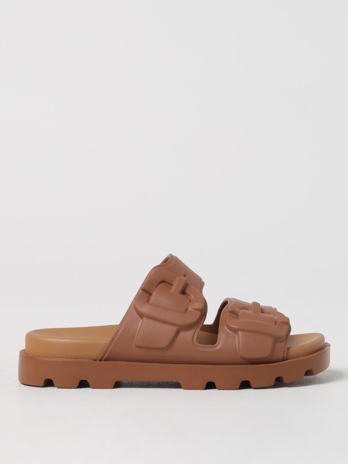 Camper Brutus Slide Sandal In Brown, Women's At Urban Outfitters In Brown