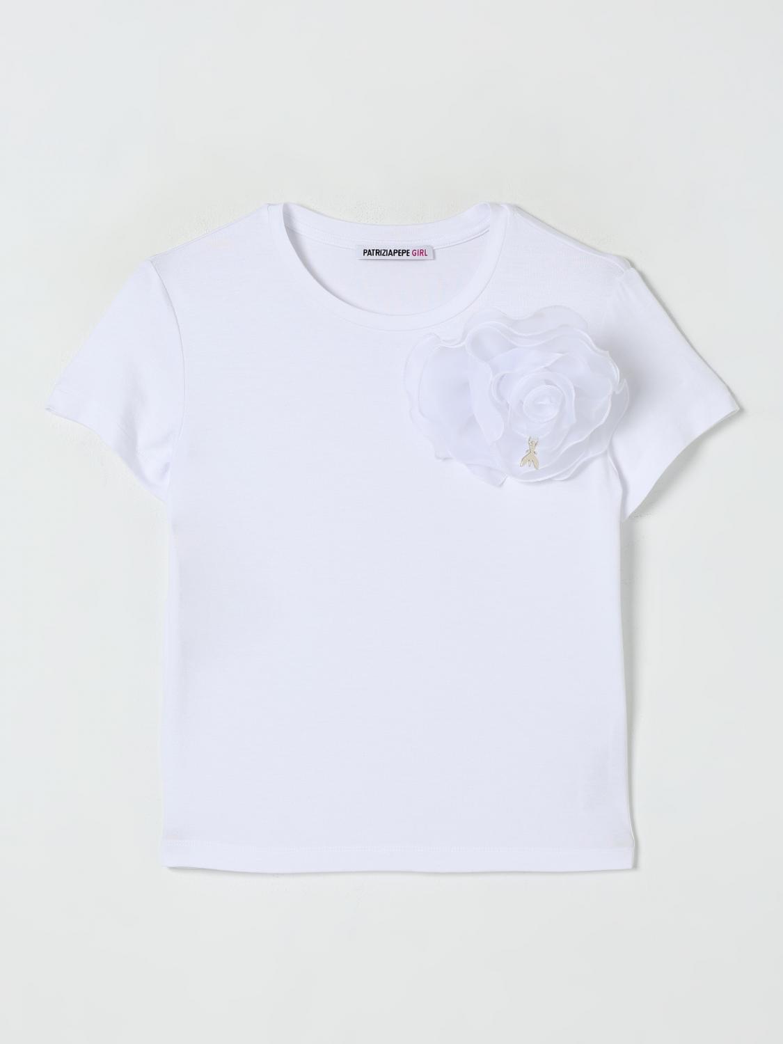 Patrizia Pepe T-shirt  Kinder Farbe Weiss