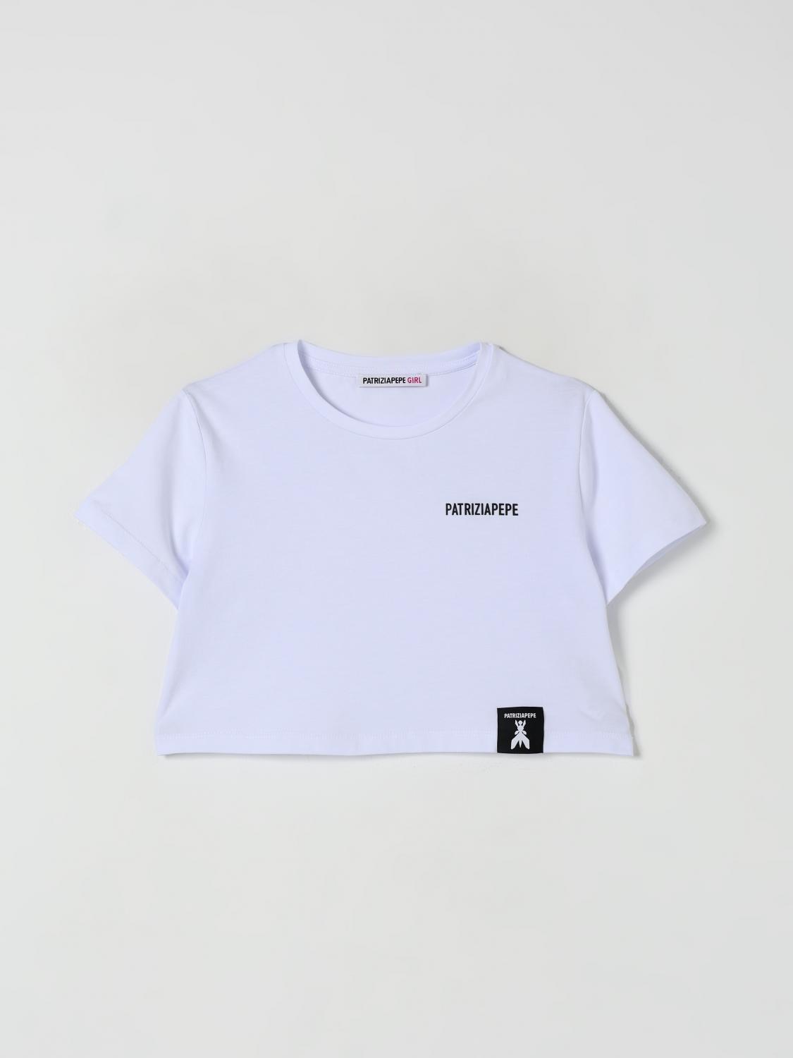 Patrizia Pepe T-shirt  Kinder Farbe Weiss