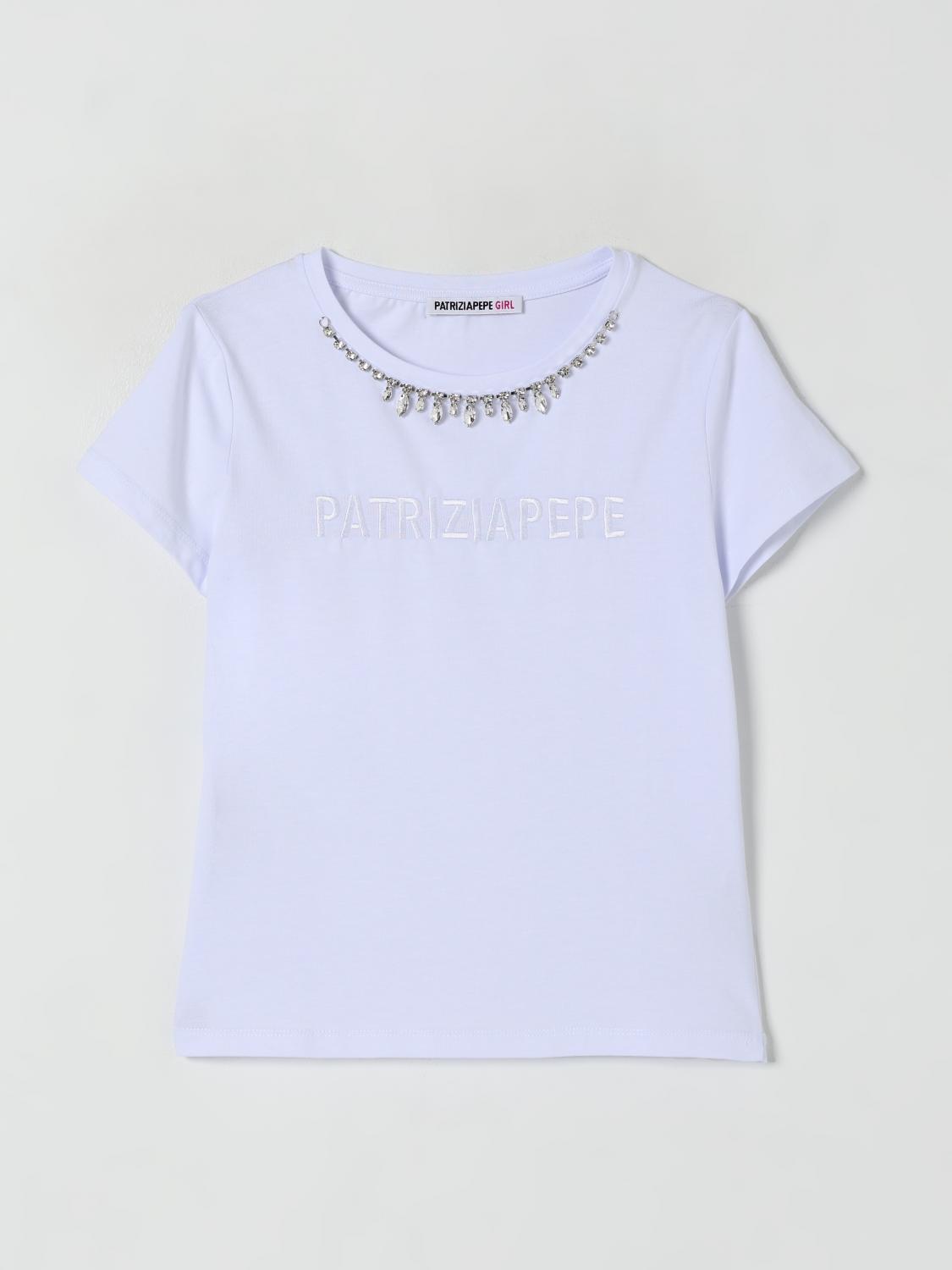 Patrizia Pepe T-shirt Kinder Farbe Weiss