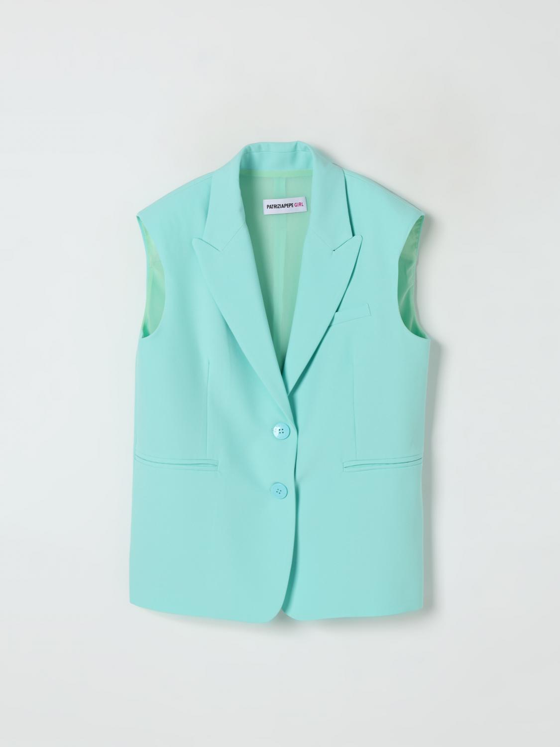 Patrizia Pepe Vestcoat Kids Color Green
