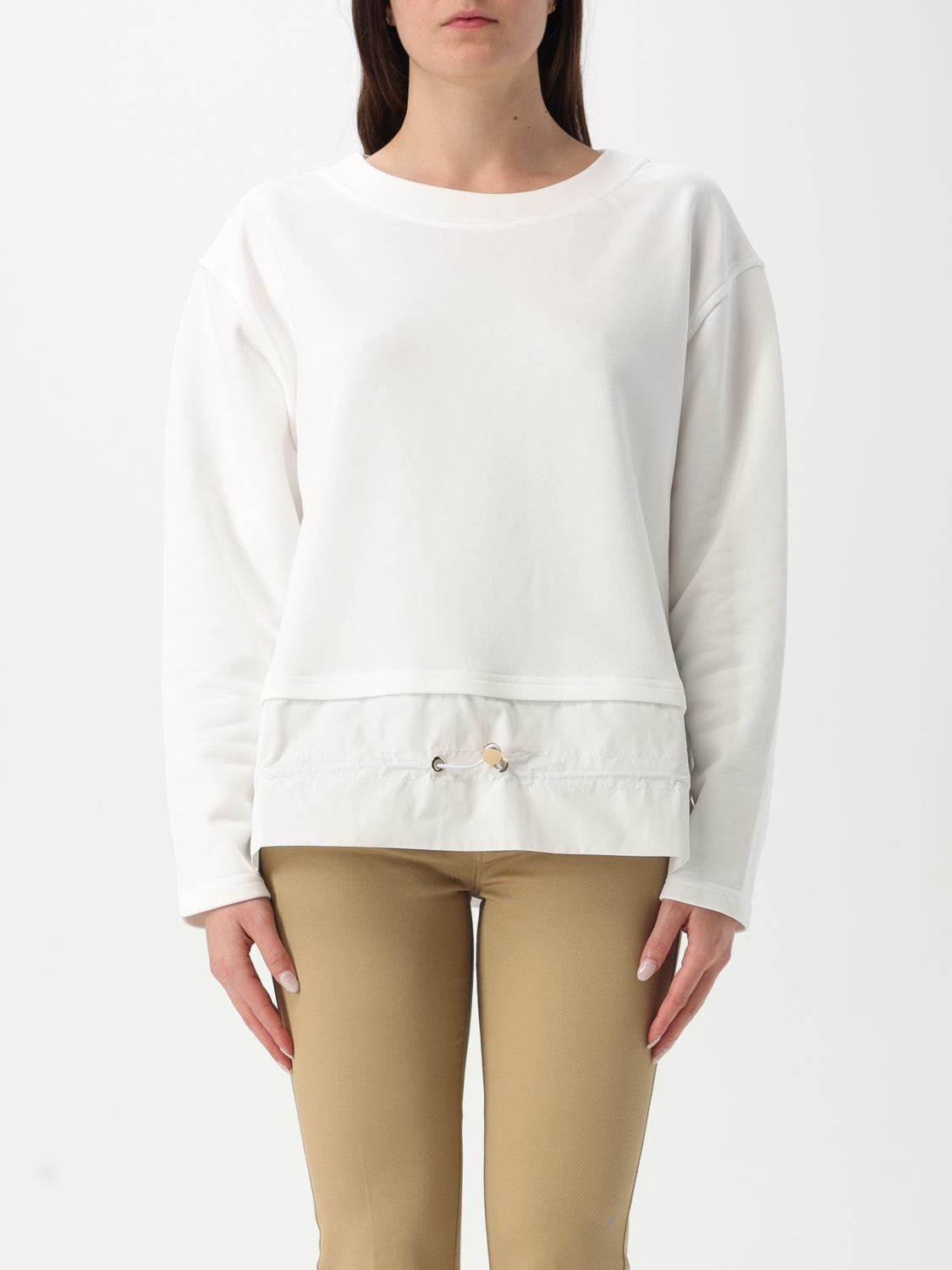 Fay Panelled Sweatshirt In White