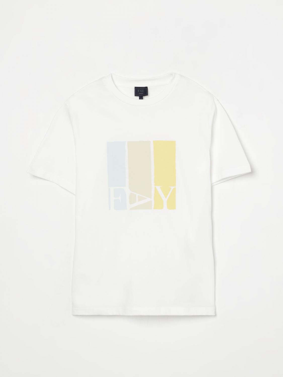 Fay Junior T-shirt  Kids Color White In White